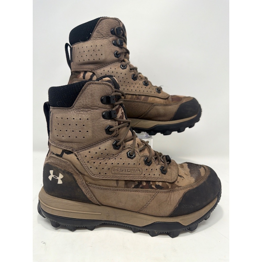 Kids Under Armour Storm Camo Hunting Boots Size 7.5 Youth‎ Waterproof